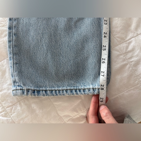 Reformation Cynthia straight leg light wash jeans, 28 Tahoe wash - Picture 11 of 14